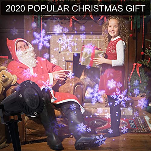 The Storepaperoomates Retail Market Christmas Snow Storm Projector Lights Outdoor Garden Stake Light LED Snowflake Lights Waterproof Landscape Remote Snowflakes for Indoor Gardens Homes Wedding Lawn Patio Holiday Decor - Fast Affordable Shopping