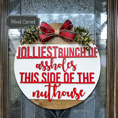 The Storepaperoomates Retail Market GONEBIN Christmas Welcome Sign for Front Door Porch Decor, 14.9inch Xmas Vacation Holiday Decor Wooden Door Hanger Rustic Farmhouse Home Sign Text Wall Hanging Decor - Fast Affordable Shopping