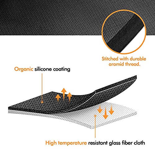 The Storepaperoomates Retail Market homenote Large Under Grill Mat, Durable 36 x 65 inches Deck and Patio Protective Mats, Fireproof Grill Pads for Outdoor, Perfect for Charcoal Grills, Gas Grills, Oil Fryers and Smokers - Fast Affordable Shopping