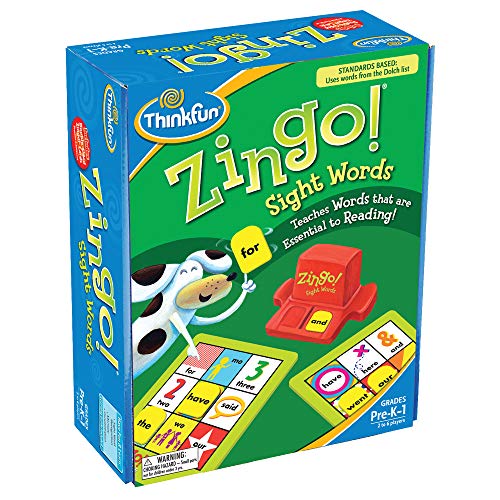 The Storepaperoomates Retail Market ThinkFun Zingo Sight Words Award Winning Early Reading Game for Pre-K to 2nd Grade – Toy of the Year Finalist, A Fun and Educational Game Developed by Educators for Boys and Girls - Fast Affordable Shopping
