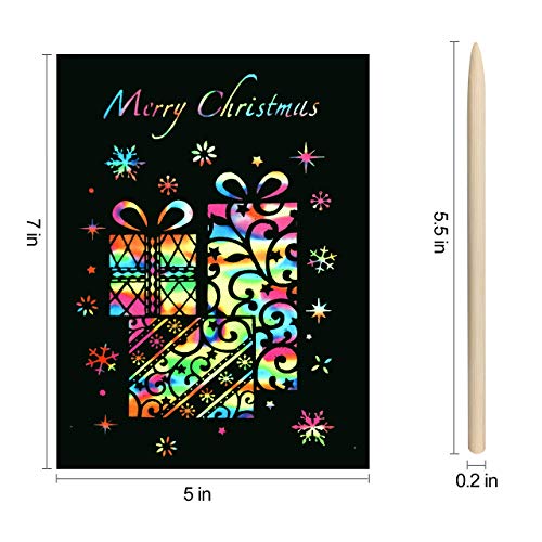 The Storepaperoomates Retail Market RMJOY Scratch Rainbow Art Paper Set – 50Pcs Magic Scratch Off Art Craft Supplies Kits for Kids Girls Boys Black Scratch Notes Sheet Doodle Pad for Fun DIY Toy Party Favors Game Christmas Birthday Gift - Fast Affordable Shopping