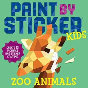 The Storepaperoomates Retail Market Paint by Sticker Kids: Zoo Animals: Create 10 Pictures One Sticker at a Time! - Fast Affordable Shopping