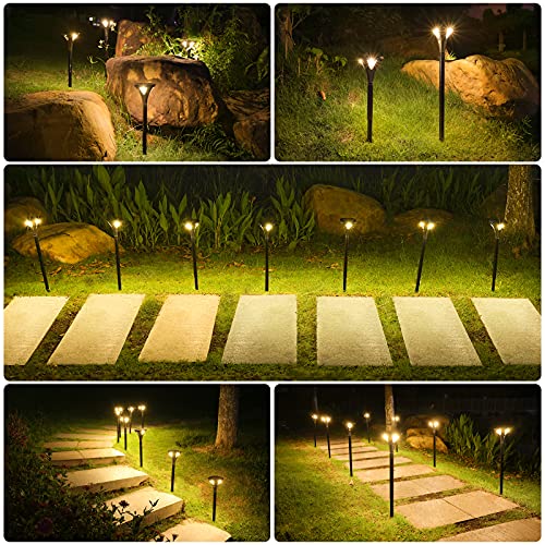 The Storepaperoomates Retail Market NIORSUN Solar Pathway Lights, Solar Lights Outdoor 5 Light Modes, IP67 Waterproof Landscape Lights Decorative for Ground Lawn Garden Yard Walkway Driveway Deck Path Patio, 4 Pack(Warm White) - Fast Affordable Shopping