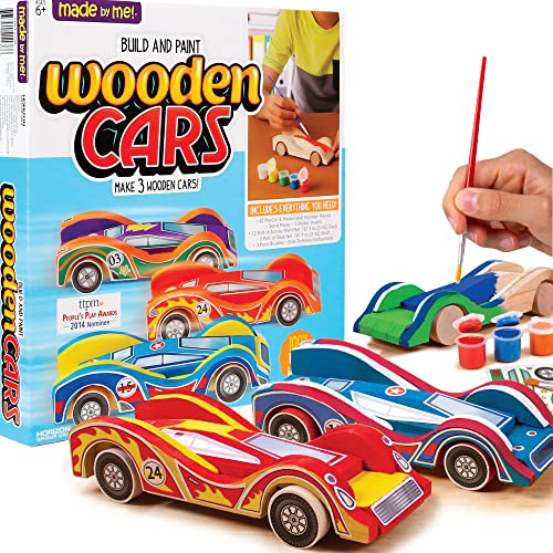 The Storepaperoomates Retail Market Made By Me Build & Paint Your Own Wooden Cars – DIY Wood Craft Kit, Easy To Assemble and Paint 3 Race Cars – Arts and Crafts Kit for Kids Ages 6 And Up, Multicolor - Fast Affordable Shopping