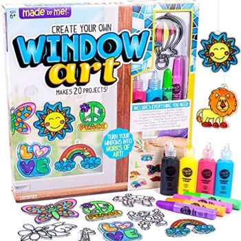 The Storepaperoomates Retail Market Made By Me Create Your Own Window Art, Paint Your Own Suncatchers, DIY Suncatchers, Fun Staycation Activity or Birthday Party Idea, Arts and Craft Kits for Kids Ages 6, 7, 8, 9 - Fast Affordable Shopping