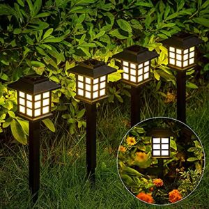 Solar Outdoor Lights,12 Pack LED Solar Lights Outdoor Waterproof, GIGALUMI Solar Walkway Lights Maintain 10 Hours of Lighting for Your Garden, Landscape, Path, Yard, Patio, Driveway