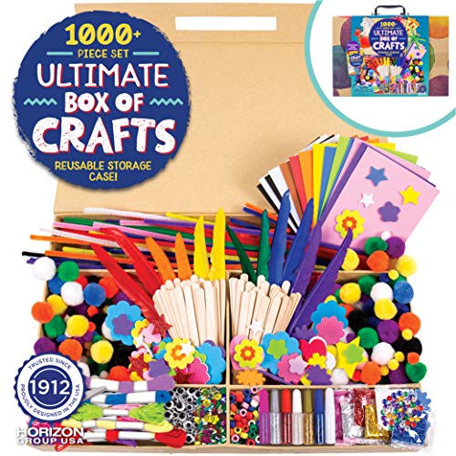 The Storepaperoomates Retail Market Made By Me Ultimate Craft Box, Art & Craft Activities 1000 Piece Set, Storage Case, Great for Preschool Arts & Crafts, Adult & Group Projects, Craft Box for Kids Girls & Boys - Fast Affordable Shopping