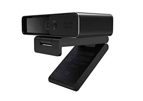 Cisco Webex Desk Camera with up to 4K Ultra HD Video, Dual Microphones, iHDR Enabled Low-Light Performance, Carbon Black, 1-Year Limited Hardware Warranty (CD-DSKCAM-C-US) - The Storepaperoomates Retail Market - Fast Affordable Shopping