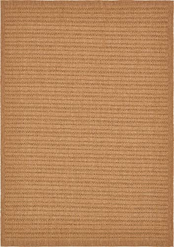 Unique Loom Outdoor Collection Transitional Indoor & Outdoor Casual Striped Tonal Border Area Rug, 8 ft x 11 ft 4 in, Light Brown/Olive - The Storepaperoomates Retail Market - Fast Affordable Shopping