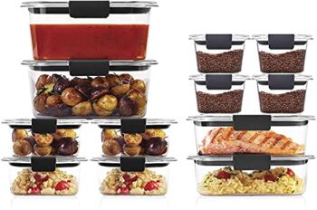 Rubbermaid Brilliance Storage Plastic Lids | BPA Free, Leak Proof Food Container, Clear, 24-Piece - The Storepaperoomates Retail Market - Fast Affordable Shopping