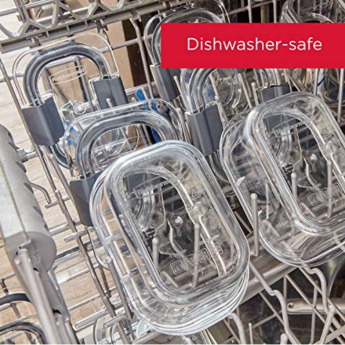 Rubbermaid Brilliance Storage Plastic Lids | BPA Free, Leak Proof Food Container, Clear, 24-Piece - The Storepaperoomates Retail Market - Fast Affordable Shopping