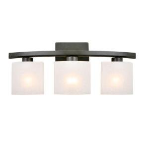 Hampton Bay DTH1313A-2/ORB Ettrick 3-Light Bathroom Vanity Light Fixture in Oil-Rubbed Bronze with Linen Glass Shades - The Storepaperoomates Retail Market - Fast Affordable Shopping