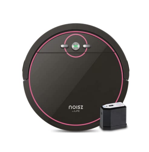 NOISZ by ILIFE S5 Robot Vacuum Cleaner, ElectroWall, Tangle-Free Suction Port, Quiet, Automatic Self-Charging Ideal for Pet Care, Hard Floor and Low Pile Carpet, Black - The Storepaperoomates Retail Market - Fast Affordable Shopping