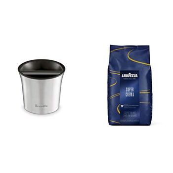 Breville BCB100 Knock Box, Die-cast & Lavazza Super Crema Whole Bean Coffee Blend, Medium Espresso Roast, 2.2 Pound (Pack of 1) - The Storepaperoomates Retail Market - Fast Affordable Shopping