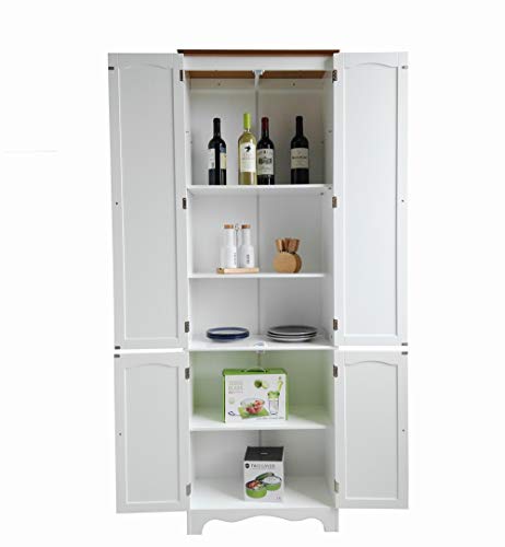 Homecharm-Intl 23.8×11.8X 72.2-Inch Storage Cabinet,White (HC-004) - The Storepaperoomates Retail Market - Fast Affordable Shopping