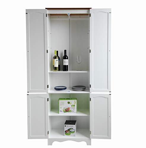 Homecharm-Intl 23.8×11.8X 72.2-Inch Storage Cabinet,White (HC-004) - The Storepaperoomates Retail Market - Fast Affordable Shopping