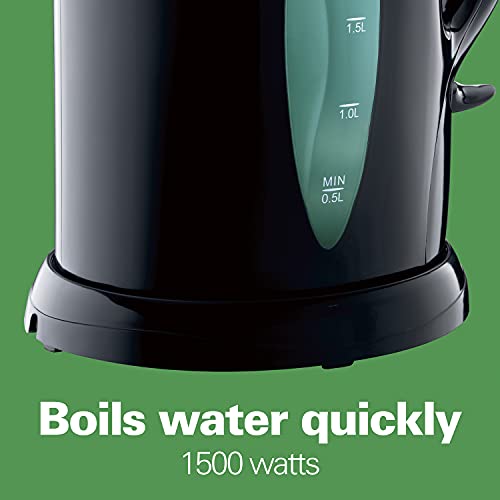 Hamilton Beach Electric Tea Kettle, Water Boiler & Heater, 1.8 L, Cordless, Auto-Shutoff & Boil-Dry Protection, Black (K6080) - The Storepaperoomates Retail Market - Fast Affordable Shopping