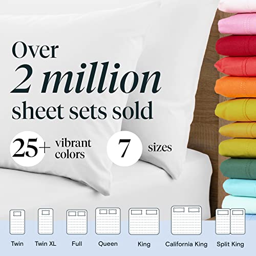 LuxClub 6 PC Sheet Set Bamboo Sheets Deep Pockets 18″ Eco Friendly Wrinkle Free Sheets Machine Washable Hotel Bedding Silky Soft – White Queen - The Storepaperoomates Retail Market - Fast Affordable Shopping