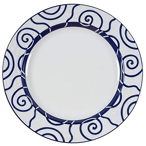 Crate & Barrel Blue Spiral Salad Plate - The Storepaperoomates Retail Market - Fast Affordable Shopping