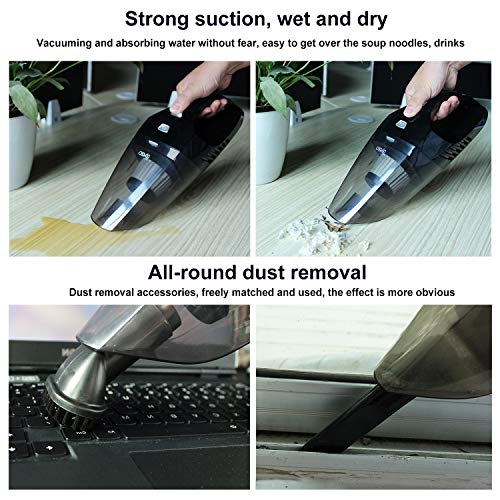 BYGD Handheld Vacuum Cordless Cleaner, Powerful Cyclonic Suction Portable Hand Vac, Powered by Li-ion Battery Rechargeable Quick Charge Tech, Wet and Dry Vacuum Cleaner for Home and Car Cleaning. - The Storepaperoomates Retail Market - Fast Affordable Shopping