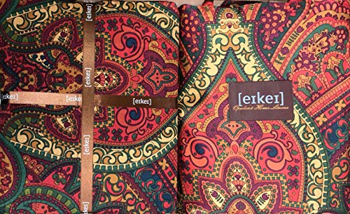 Eikei Boho Paisley Print Luxury Duvet Quilt Cover and Shams 3pc Bedding Set Bohemian Damask Medallion 350TC Egyptian Cotton Sateen (King, Spanish Red) - The Storepaperoomates Retail Market - Fast Affordable Shopping