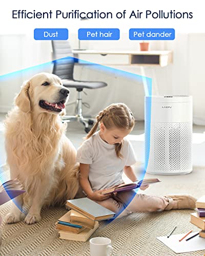 Air Purifiers for Home Large Room up to 1200ft², AMEIFU H13 Hepa Bedroom Air Purifier for Pets Dander, Smoke, Smell, with 3 Fan Speeds, 3 Timer, Filter Replacement Reminder, Aromatherapy Function - The Storepaperoomates Retail Market - Fast Affordable Shopping