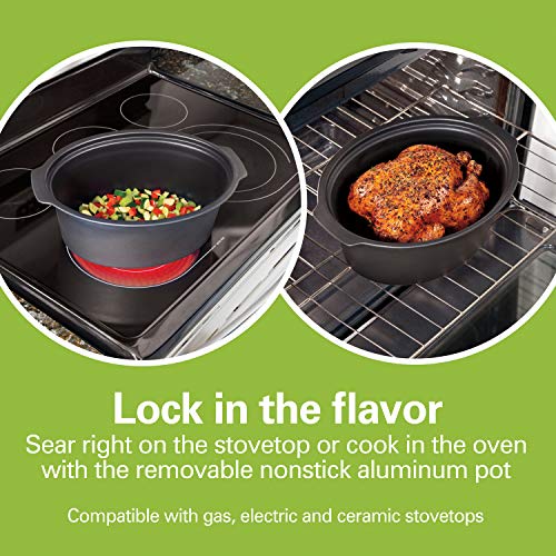 Hamilton Beach Programmable Slow Cooker, Stovetop Sear & Cook, 6 Quarts, Silver (33662) | The Storepaperoomates Retail Market - Fast Affordable Shopping