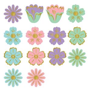 amscan 190649 Spring Super Value Mini Glitter Cutouts, 50 Ct, Multicolor, 2 1/2″