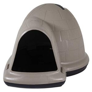 Petmate Indigo Dog House (Igloo Dog House, Made in USA with 90% Recycled Materials, All-Weather Protection Pet Shelter) for Medium Dogs 25 to 50 pounds