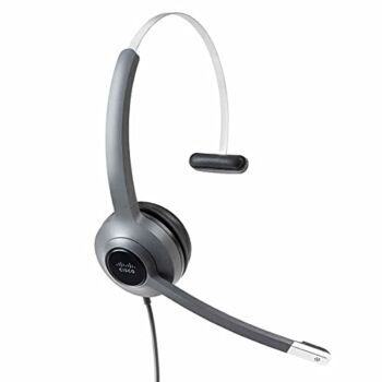 Cisco Headset 521, Wired Single On-Ear 3.5mm Headset with USB-A Adapter, Charcoal, 2-Year Limited Liability Warranty (CP-HS-W-521-USB=) | The Storepaperoomates Retail Market - Fast Affordable Shopping
