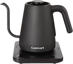 Cuisinart GK-1 Digital Goose Neck Kettle, Precision Gooseneck Spout Designed for Precise Pour Control that Holds 1-Liter, 1200-Watt Allows for Quick Heat Up, Stainless Steel