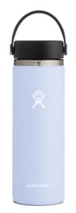 Hydro Flask 20 oz. Water Bottle – Stainless Steel, Reusable, Vacuum Insulated- Wide Mouth with Leak Proof Flex Cap