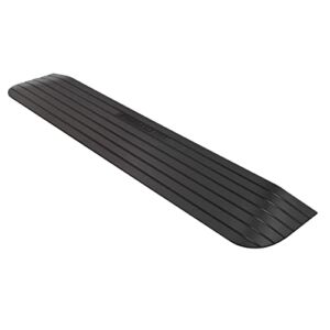 Ruedamann Threshold Ramp, Durable Solid Rubber with 2200lbs Load Capacity, Non-Skid and Anti-Slip Surface, Wheelchair Ramp for Doorways and Bathroom (1 Inch Rise)