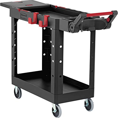 Rubbermaid Commercial Products 1997206 Heavy Duty Adaptable Utility Cart, Black, Small, 46.20″ Height, 36.00″ Width | The Storepaperoomates Retail Market - Fast Affordable Shopping