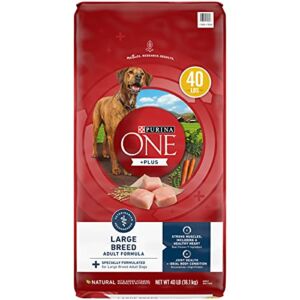 Purina ONE Natural Large Breed Adult Dry Dog Food, +Plus Formula – 40 lb. Bag