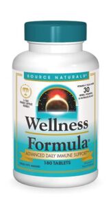 Source Naturals Wellness Formula Bio-Aligned Vitamins & Herbal Defense – Immune System Support Supplement & Immunity Booster* – 180 Tablets