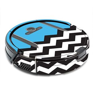 MightySkins Skin Compatible with Shark Ion Robot R85 Vacuum – Baby Blue Chevron | Protective, Durable, and Unique Vinyl Decal wrap Cover | Easy to Apply, Remove, and Change Styles | Made in The USA
