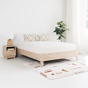 Signature Design by Ashley Oliah Contemporary Full Platform Bed, Natural Wood Grain