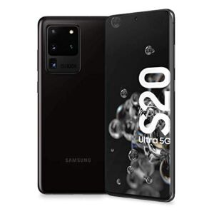 Samsung S20 Ultra 5G Factory Unlocked SM-G988U1 Cosmic Black 128GB – US Warranty (Renewed)