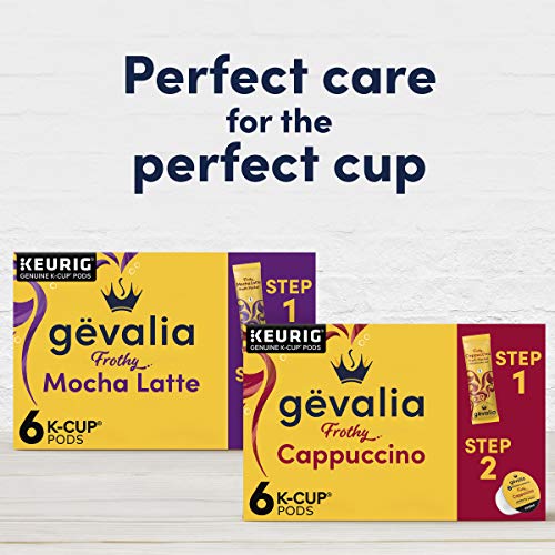 Gevalia Frothy 2-Step Cappuccino Espresso Keurig K-Cup® Coffee Pods & Froth Packets Kit, Christmas Breakfast (6 ct Box) | The Storepaperoomates Retail Market - Fast Affordable Shopping