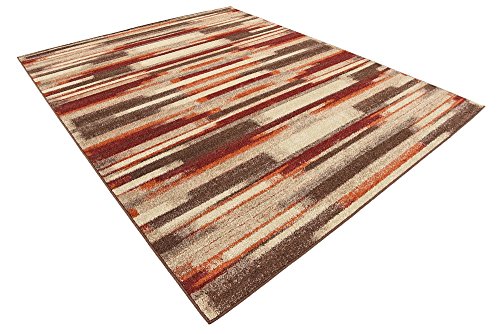 Unique Loom Autumn Collection Modern Contemporary Casual Abstract Area Rug, Rectangular 8′ 0 x 10′ 0, Multi/Beige Gradient | The Storepaperoomates Retail Market - Fast Affordable Shopping