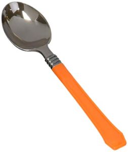 Amscan Classic Choice Premium Cutlery Spoons-Orange Peel, One Size, Multi Color