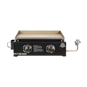 PIT BOSS PB336GS Two Burner Portable Flat Top Griddle – Cover Included