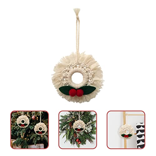 Kisangel Wedding Fairy Door Wreath Art Christmas Woven Window Ornaments Party Decoration Holiday Macrame Xmas for Mini Home Hanging Shop Tree Wall Decor | The Storepaperoomates Retail Market - Fast Affordable Shopping