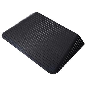 LIZHOUMIL Rubber Threshold Ramp, 4″ Rubber Threshold Ramp Doorway, Non-Slip Threshold Ramp 2200 Lbs Load Capacity for Wheelchair and Scooter, Used for Thresholds,Doorways and Bathroom