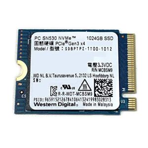 Western Digital 1TB SSD PC SN530 M.2 2230 PCIe Gen3 x4 NVMe 1024GB SDBPTPZ-1T00