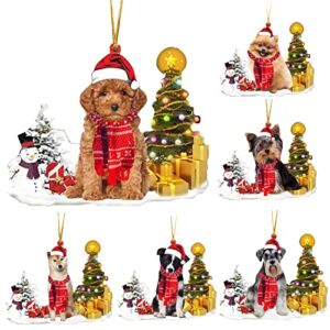 Christmas Ornament 2022, Christmas Tree Decorations Wooden Hanging Ornament Gifts for Indoor Home Holiday Tree Decorations