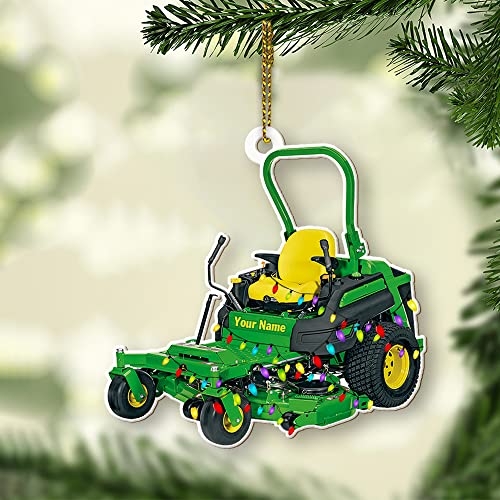 Personalized Christmas Lawn Mowers Wood Ornament, Riding Mowers with Xmas Light Wood Ornament 2022, Hanging Ornaments for Holidays, Tree, 2-Sided Wood Ornament for Home 149 | The Storepaperoomates Retail Market - Fast Affordable Shopping
