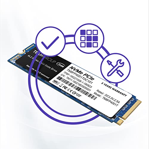 TEAMGROUP MP34 4TB with DRAM SLC Cache 3D NAND TLC NVMe 1.3 PCIe Gen3x4 M.2 2280 Internal SSD (Read/Write Speed up to 3,500/2,900 MB/s) Compatible with Laptop & PC Desktop TM8FP4004T0C101 | The Storepaperoomates Retail Market - Fast Affordable Shopping