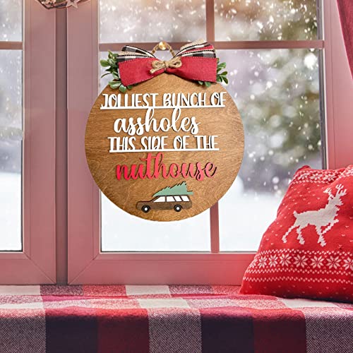 National Lampoons Christmas Welcome Sign for Front Door Porch Decor, Xmas Vacation Holiday Decor Wooden Door Hanger Rustic Farmhouse Home Sign 3D Text Wall Hanging Decor | The Storepaperoomates Retail Market - Fast Affordable Shopping
